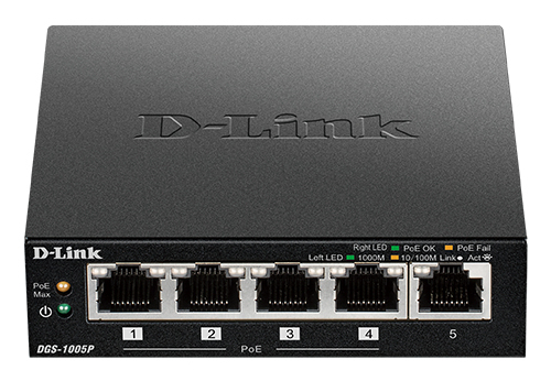 Switch/5xG+F+ENet RJ45 PoE