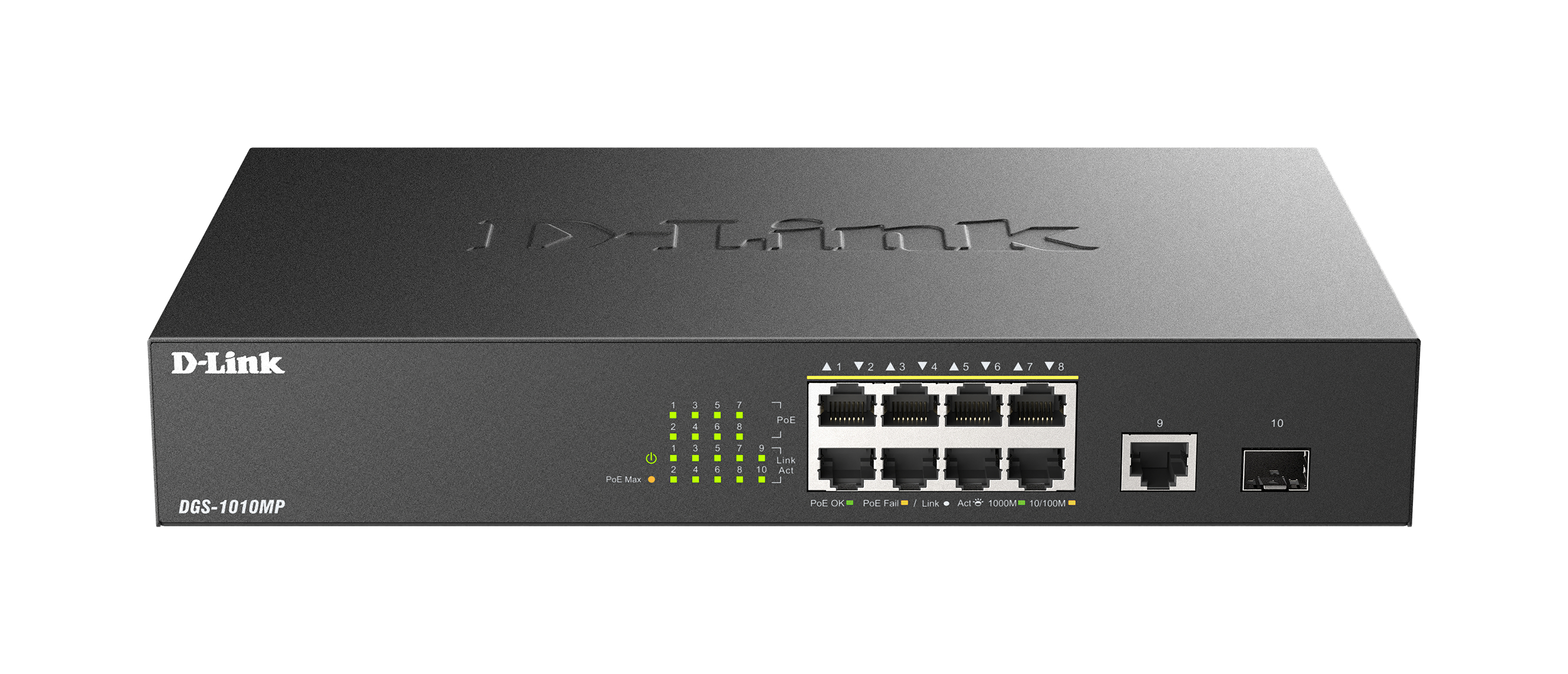 8 ports Gigabit PoE/PoE+& 1 port Gigabi