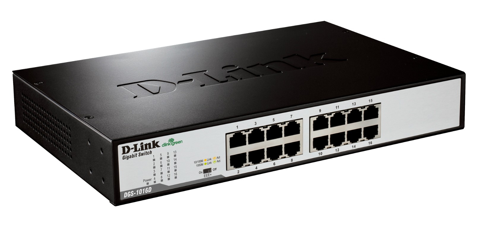 Switch/16xG+F+ENet RJ45 19"desktop Green