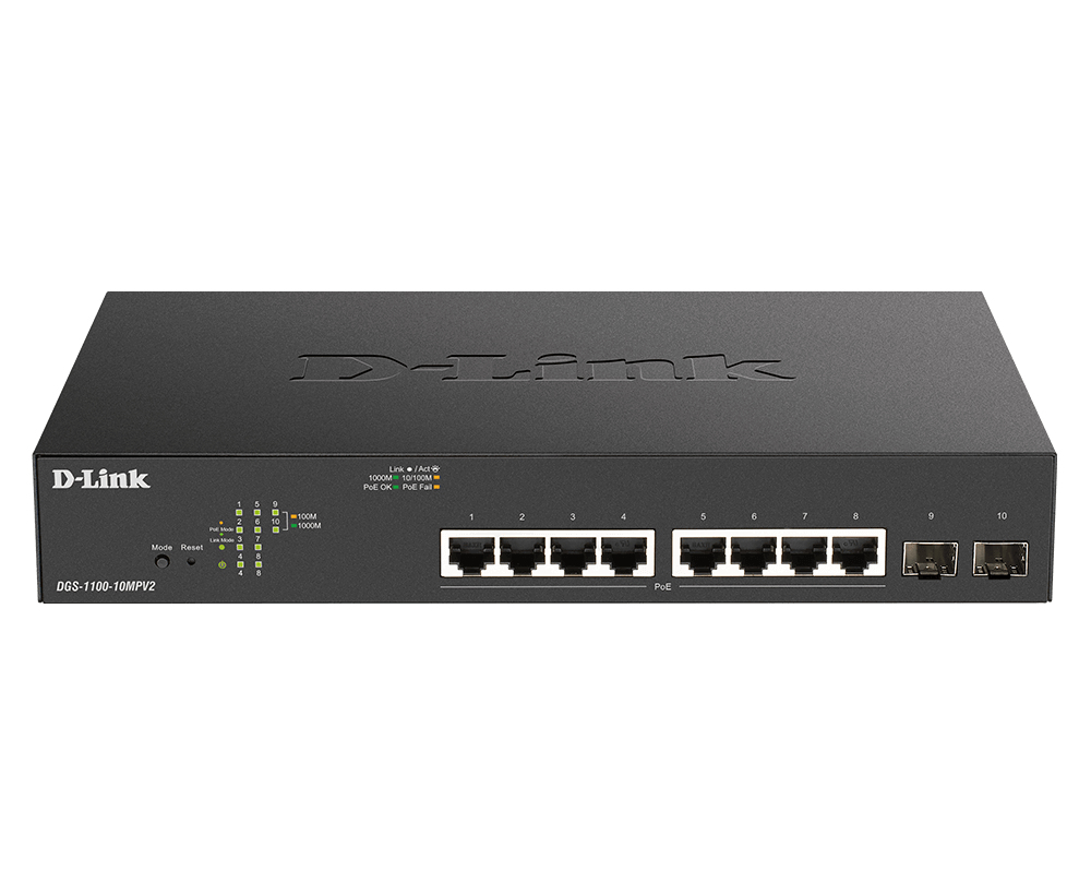 10-Port Layer2 PoE+Gigabit Smart Switch