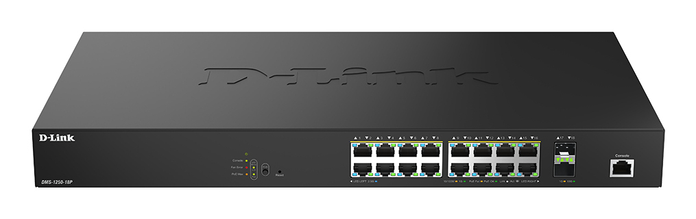 16 Ports 2.5Gbps PoE 90W+2 Ports 10G S