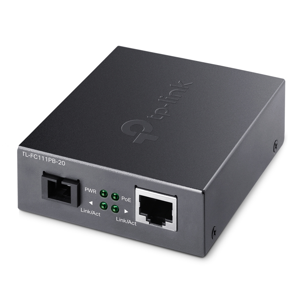 10/100 Mbps RJ45 to 100 Mbps 1-Port PoE